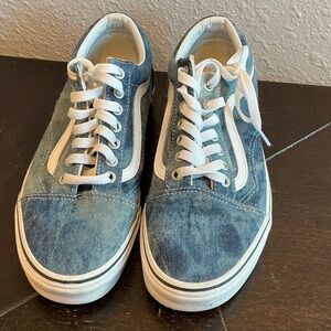 Vans Blue and White Women Size 8.5